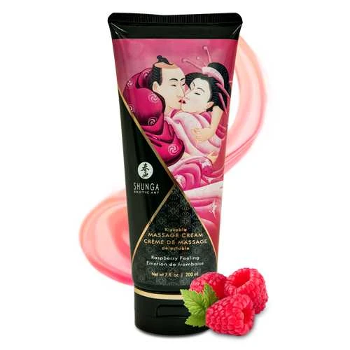 Shunga - Massage Kreminis Raspberry 200 ml
