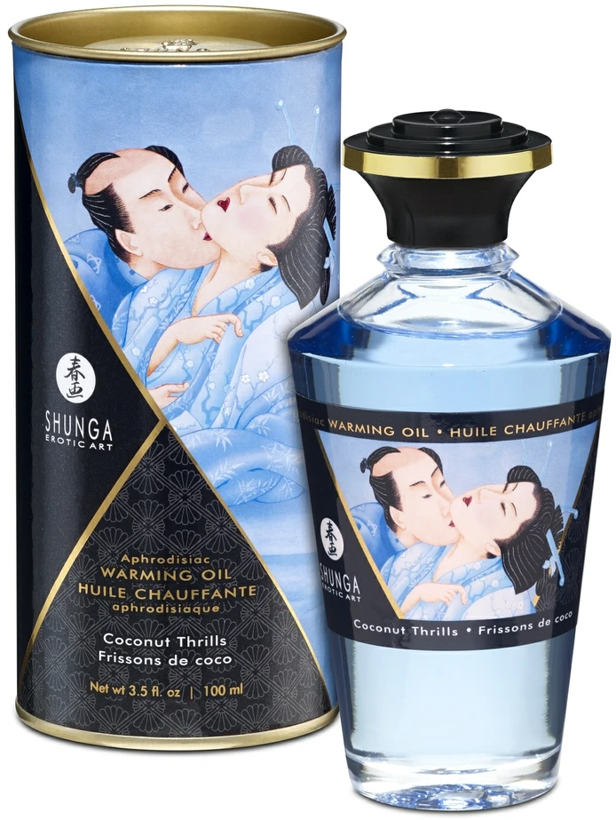 „Shunga“ – afrodiziakas, šildantis kokosų aliejus, 100 ml