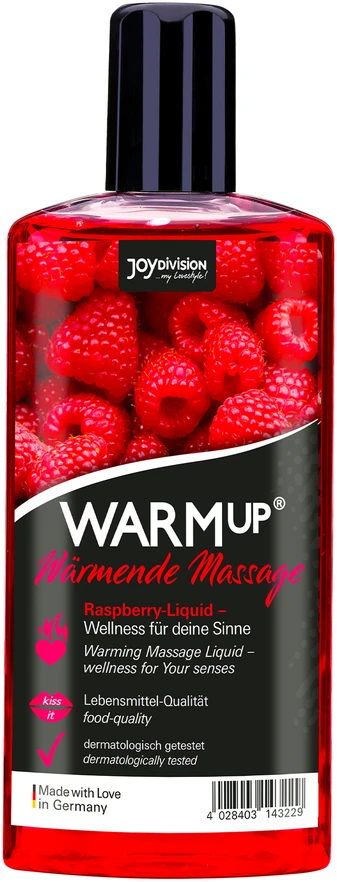 Joydivision Raspberry WARMup aviečių skonio balzamas 150 ml