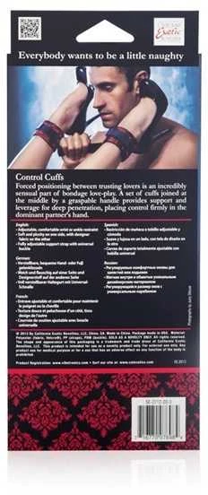 Calexotics Kajdanki-scandal kontrolės rankogaliai