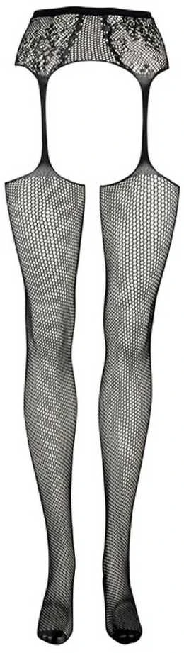 Shots Le Desir Fishnet and lace garterbelt stockings Juodas O/S