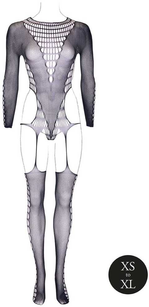 Shots Le Désir Kalyke XXIII - Bodystocking with Turtleneck Juodas OS