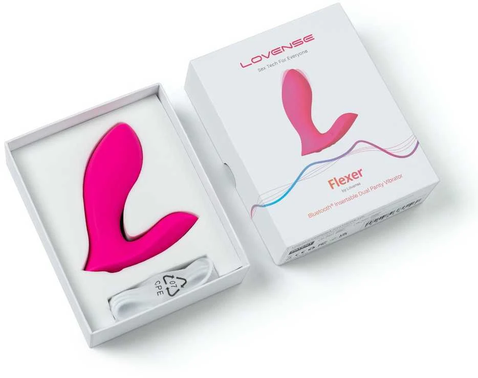 Lovense - Flexer įdedamas dvigubas kelnaičių vibratorius