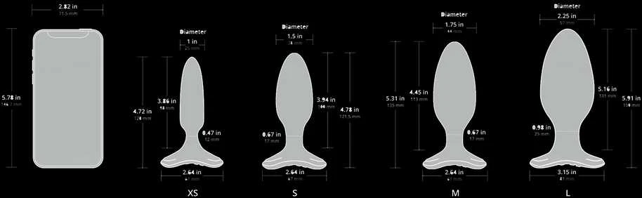 Lovense - Hush 2 Butt Plug M 45 mm