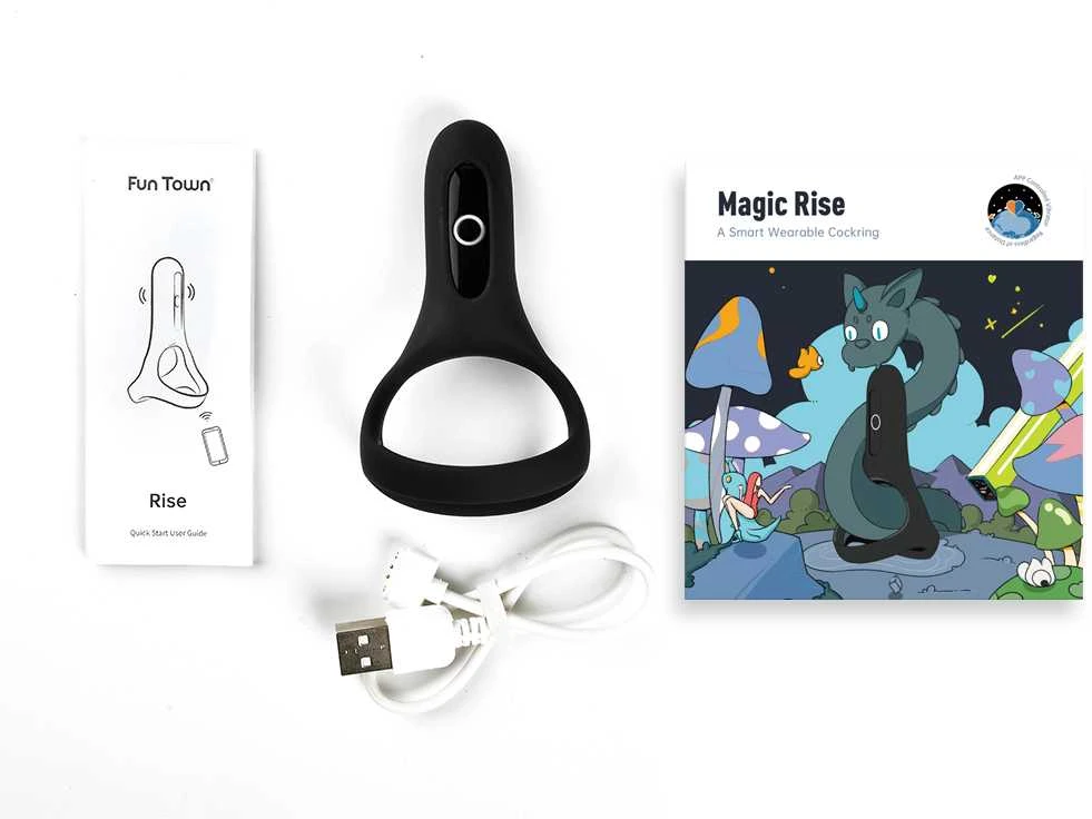 „Magic Motion“ – „Rise Smart Wearable Cockring“, juodas
