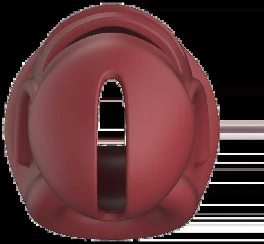 Mancage By Shots 28 modelis - Ultra Soft Silicone Chastity Cage - Raudona