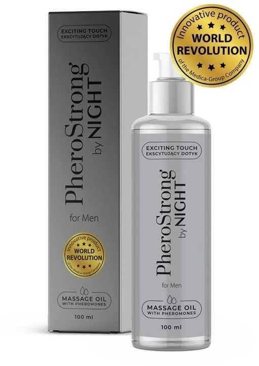 Pherostrong By Night For Men masažo aliejus su feromonais Masažo aliejus su feromonais 100ml