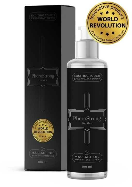 Pherostrong Vyrams Masažo aliejus su feromonais Masažo aliejus su feromonais 100ml