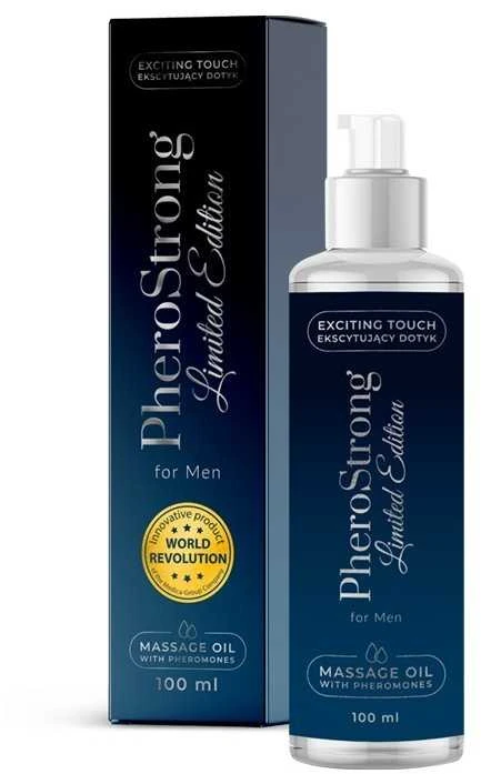Pherostrong Medica Erotinis masažo aliejus feromonams vyrams 100ml