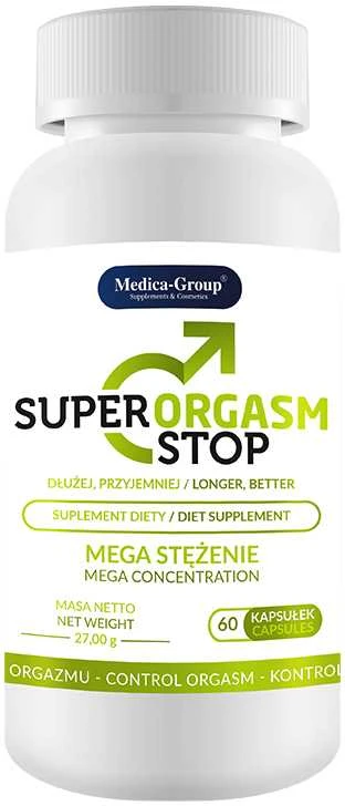 MEDICA GROUP _ Super Orgazmas Stop kapsulės ankstyvos ejakuliacija dietos papildas 60 vienetų.