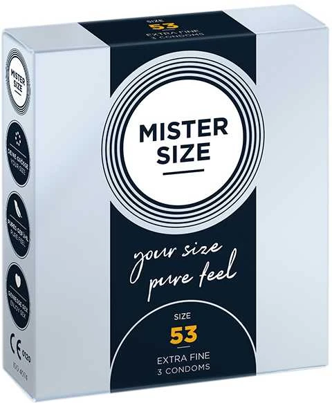 Mister Size 53mm pakuotė 3 vnt