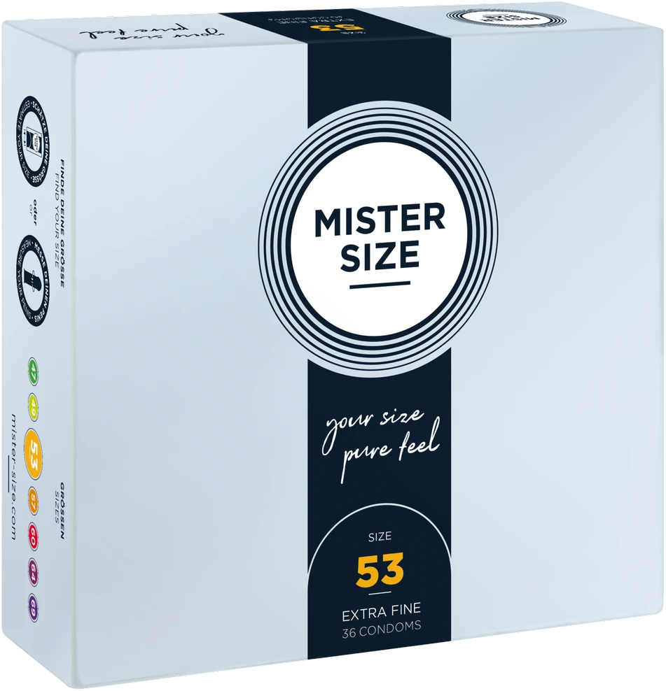 Mister Size 53mm pakuotė po 36 vnt