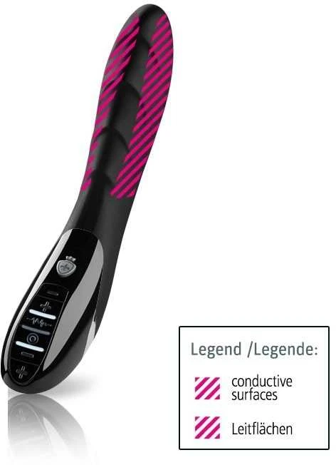 Mystim - Sizzling Simon eStim Vibrator Juodas