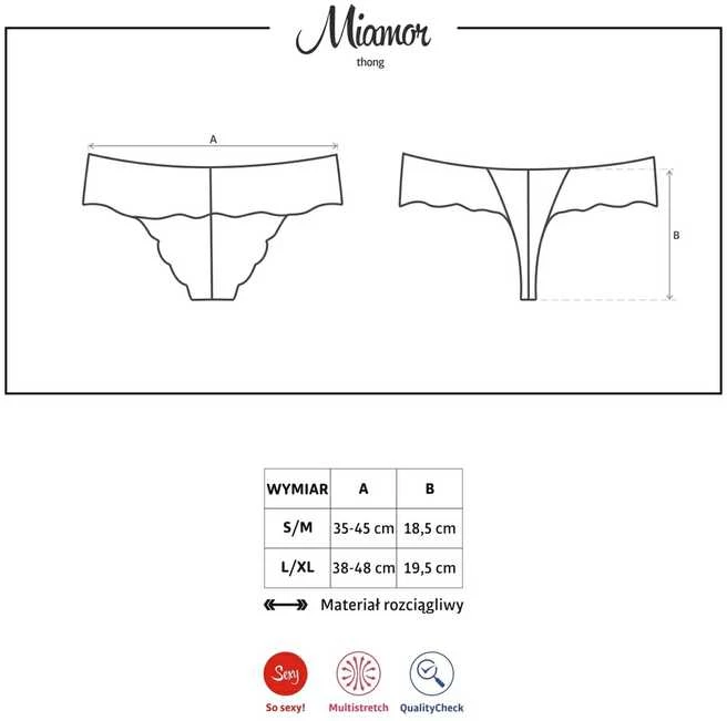 Obsessive - Miamor Thong Juodas S/M