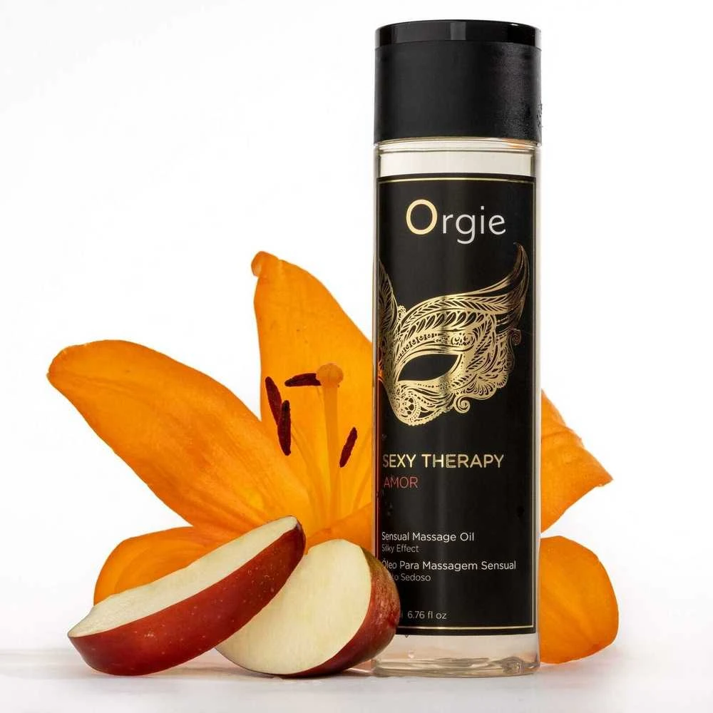 Orgie - „Sexy Therapy“ sensualinis masažo aliejus su vaisiais ir gėlėmis, 200 ml