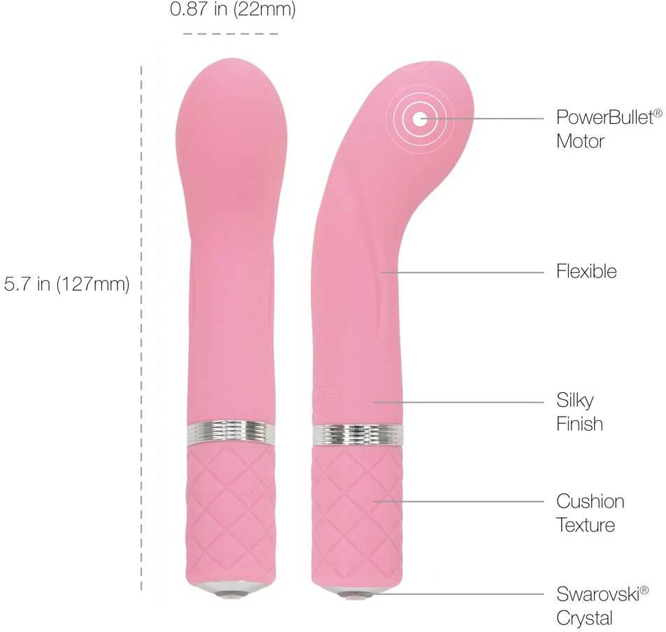 Rožinė Pillow Talk - Racy G-Spot Vibrator Rožinė