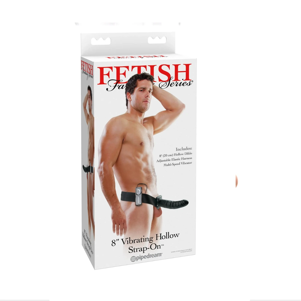 Pipedream Dark FFS 8 colių tamsus tuščiaviduris dirželis