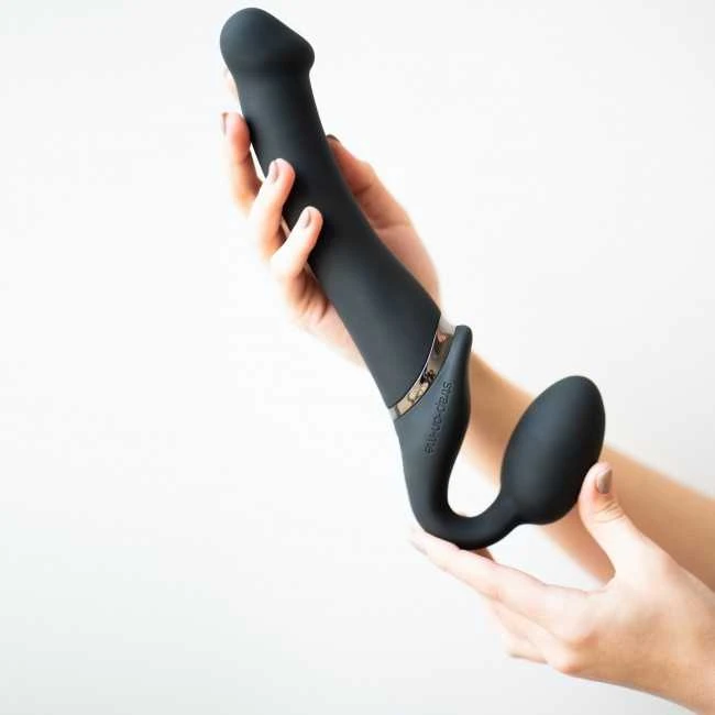 Strap-On-Me - Vibrating Bendable Strap-On L Violetinė