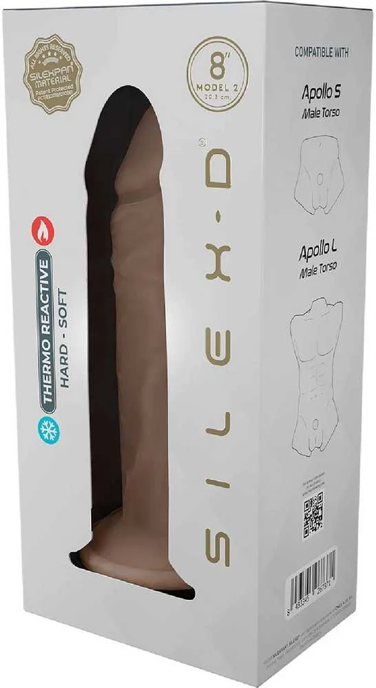 Silexd Realistiškas dildo skystas silikonas 2 (8")