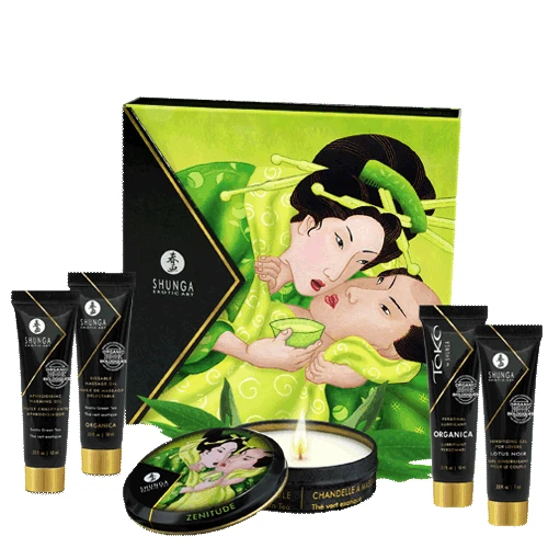 Geisha Secret Kit Exotic Green Tea masažo rinkinys