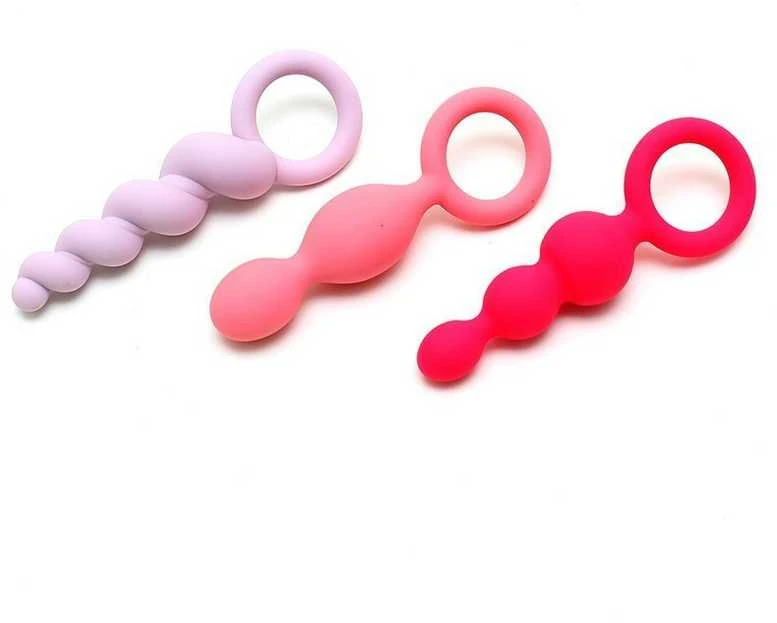 „Satisfyer“ – įvairių spalvų užpakaliukų kamštukai