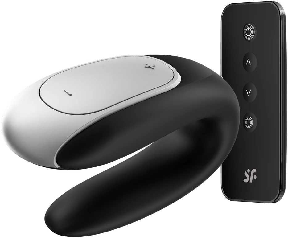 SATISFYER DOUBLE FUN CONNECT APP Juodas