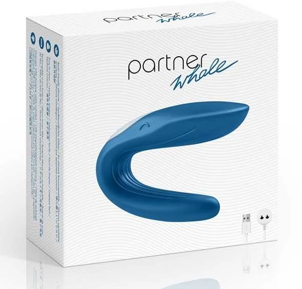 Satisfyer Double Whale Partner Vibratorius poroms valdomas programėle