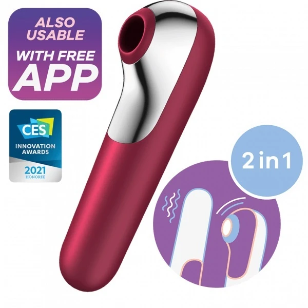 Satisfyer Klitorio masažuoklis-malonininkas dvigubos meilės vibratorius