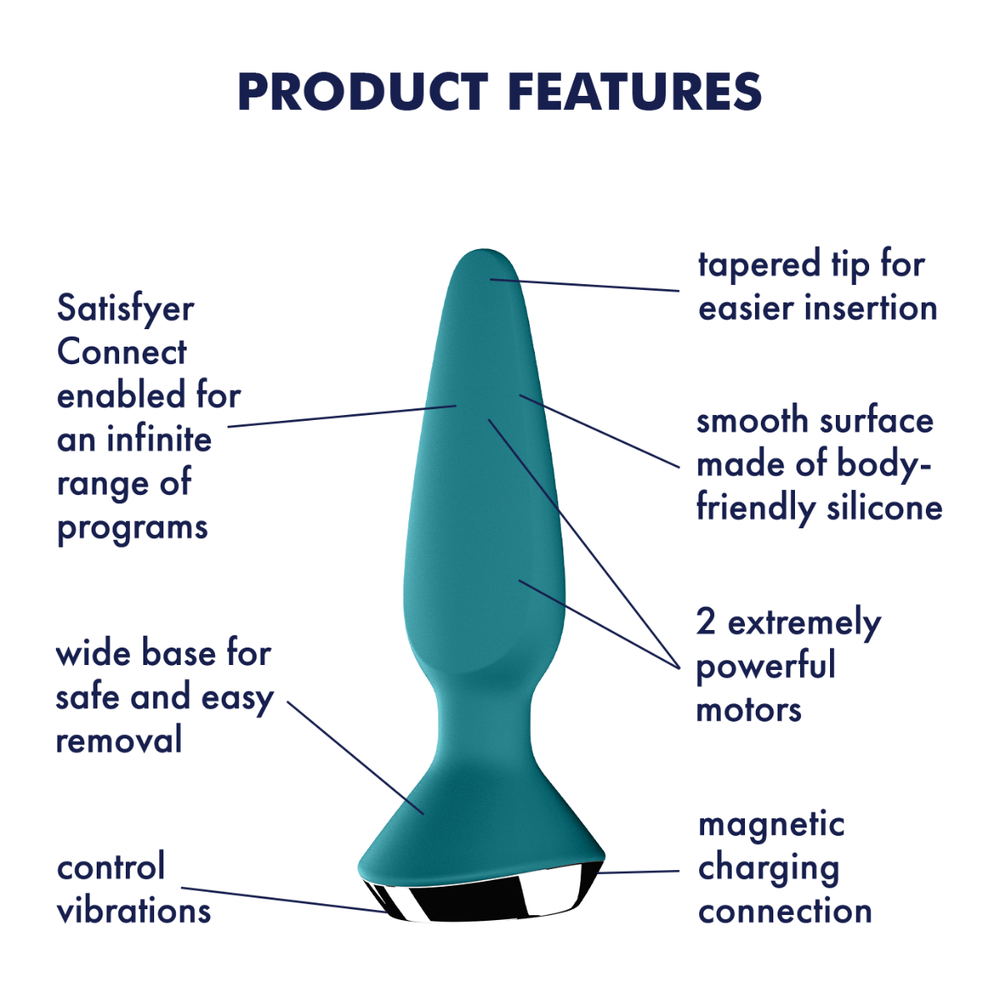 SATISFYER PLUG-ILICIOUS 1 CONNECT APP PETROL