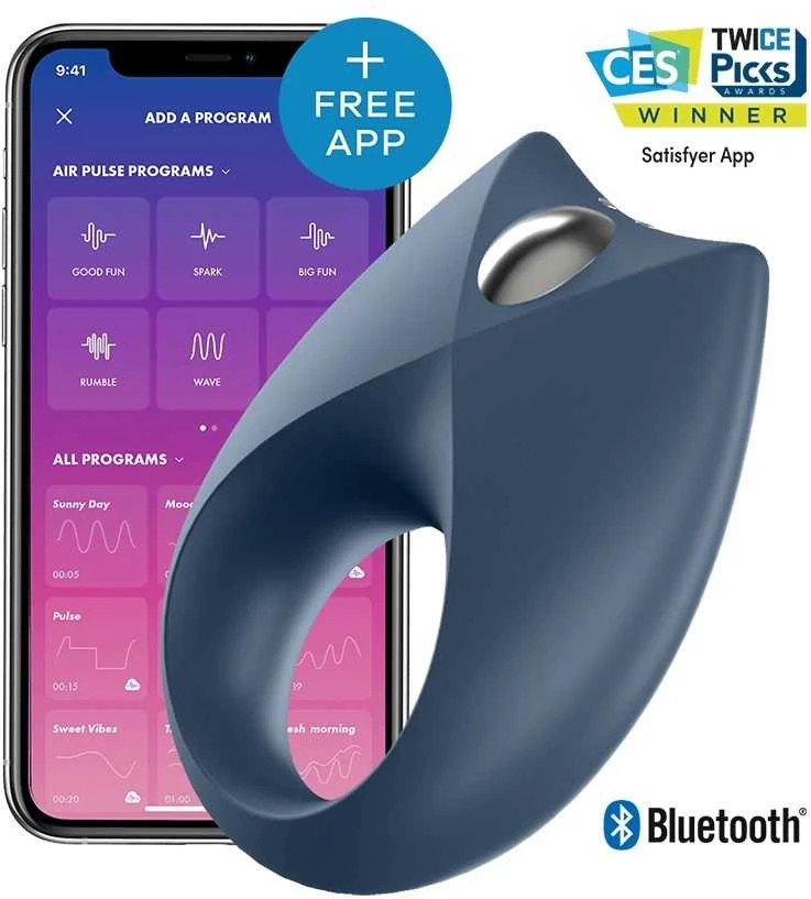 SATISFYER _ Royal Vieno vibracijos žiedas vyrams