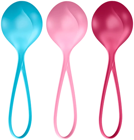 „Satisfyer“ – stiprinamųjų kamuolių treniruočių rinkinys