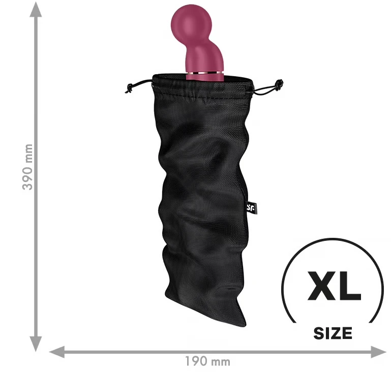 Satisfyer Treasure Bag XL Juodas prietaisų laikymo krepšys
