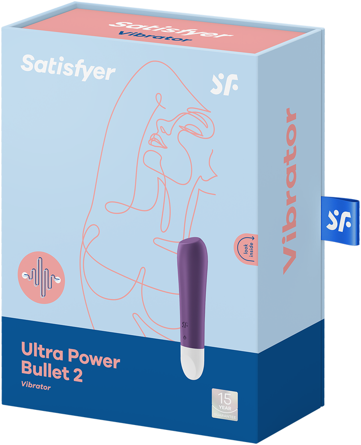 SATISFYER _ Ultra Maitinimo lemputė 2 Vibratorius clitoral stimuliatorius Violetas