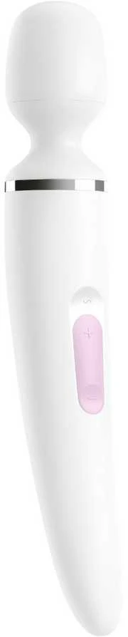 Satisfyer Wand-er Woman baltas/chromas
