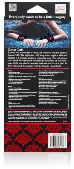Calexotics Kajdanki-SCANDAL CORSET CUFFS