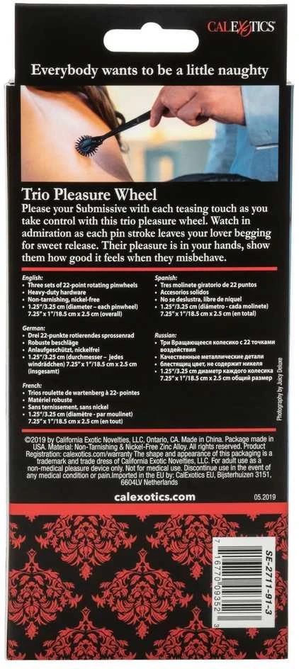 Scandal Trio Pleasure Wheel pakuotės nugarėlė