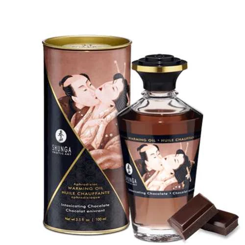 „Shunga“ – afrodiziakas, šildantis šokolado aliejus, 100 ml