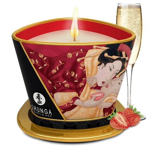 Shunga Masažinė žvakė „Romantika“ 170 ml