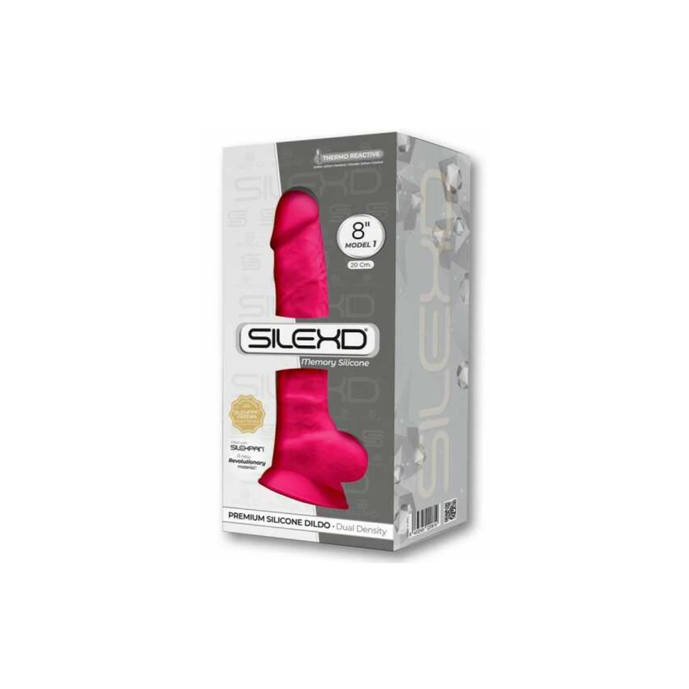 Silexd dirbtinio penio dildo, natūralus penis, 20 cm