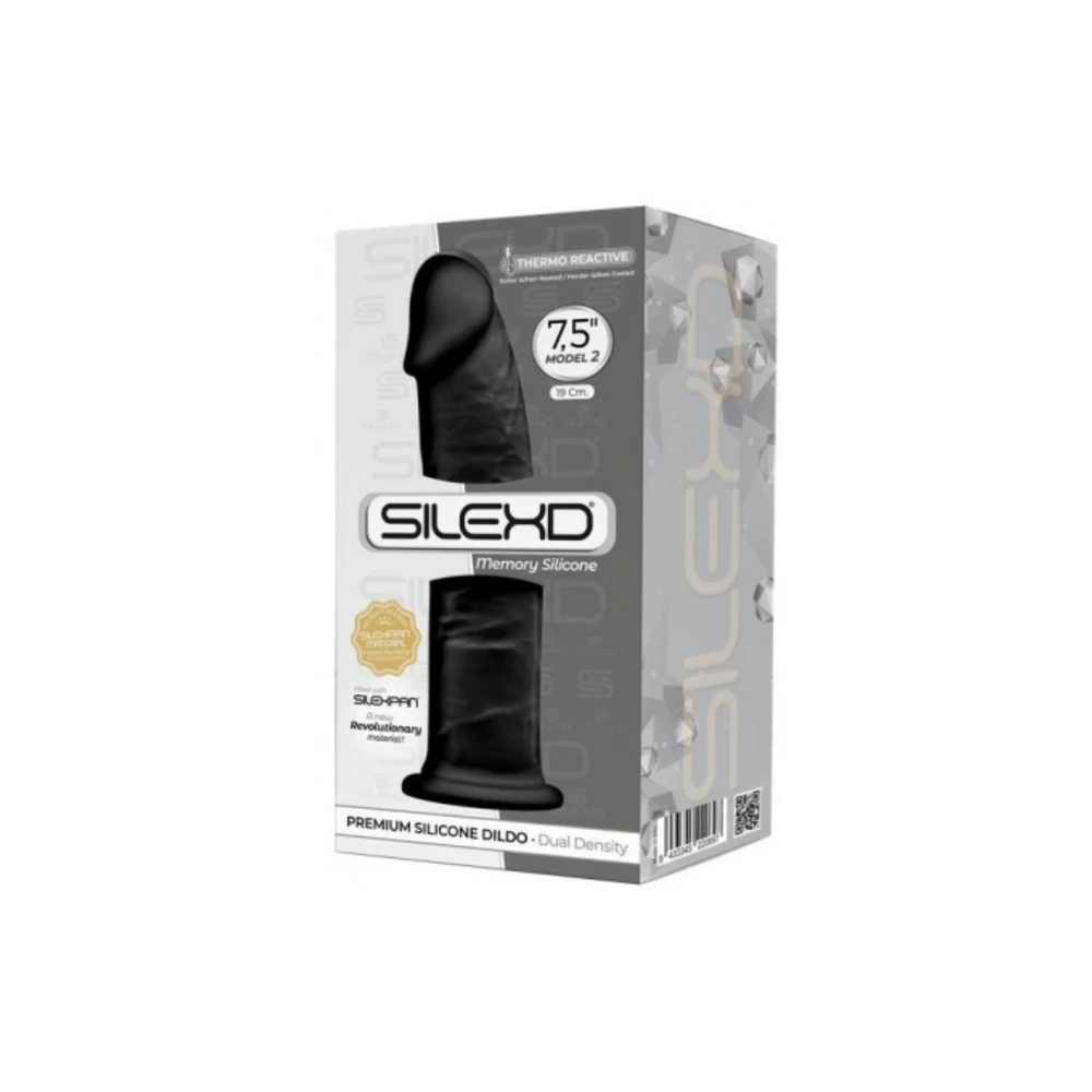 Silexd silikoninis dildo dirbtinis penis su siurbtuku 19 cm