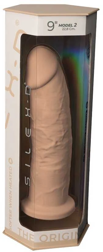 Silexd stiprus dildas su siurbtuku, tikroviškas penis, 23 cm