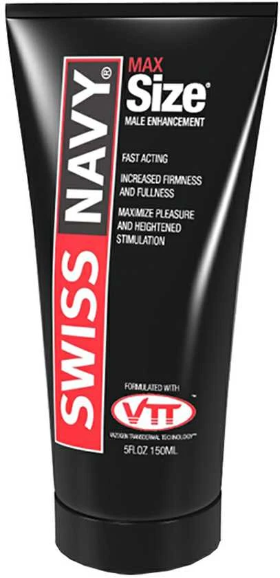 Swiss Navy MAX Size – pagerinantis kremas vyrams – 5 fl uncijos / 150 ml