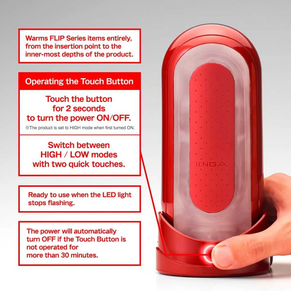 Tenga Flip 0 Raudona Warmer Package