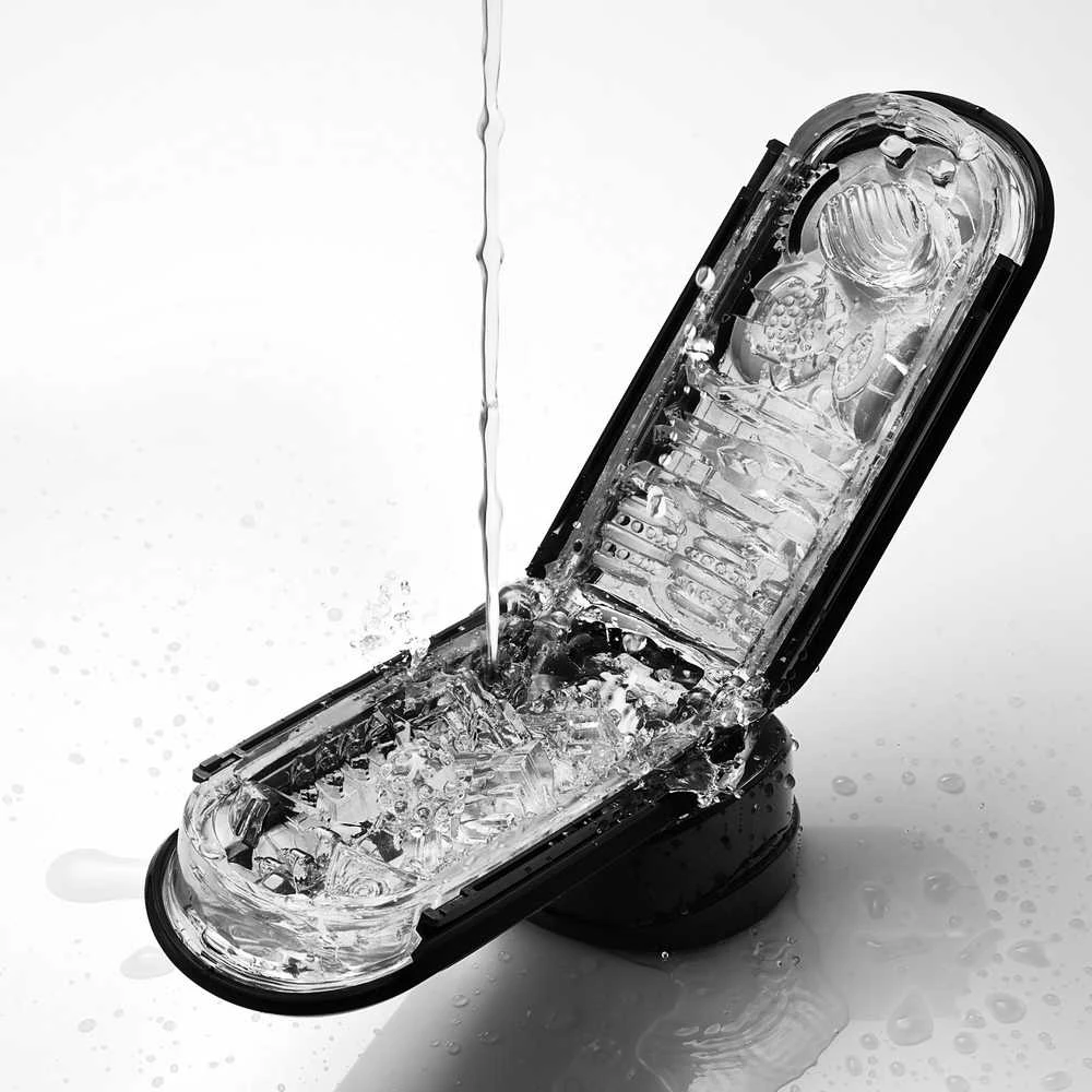 Masturbatorius „Tenga“ - „Flip 0“ (nulis) (juodas)