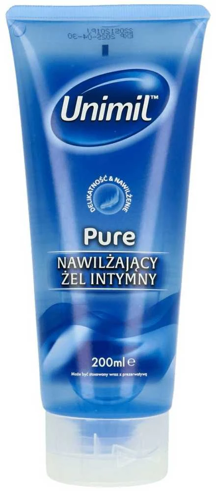 Unimil Grynas drėkinamasis intymus gelis 200ml