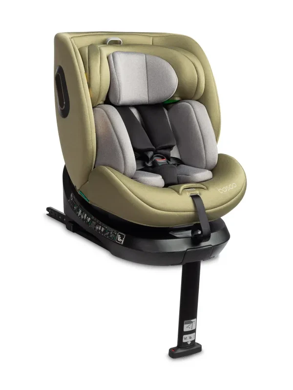 Vaiku Baze Autokėdutė Caretero Bosco I-size 0-36 kg., 360°, Olive