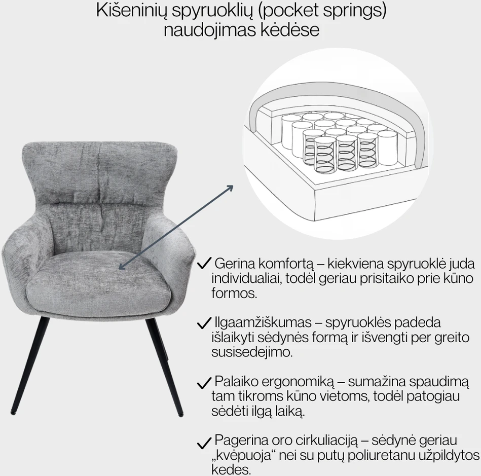 Valgomojo kėdė Kent / Cremonia 24, Ruda (sukama bazė)