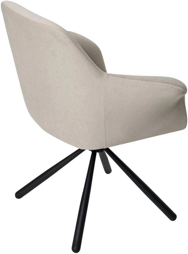 Valgomojo kėdė Pari/Anka 04-Swivel Conic KD, Šviesiai pilka