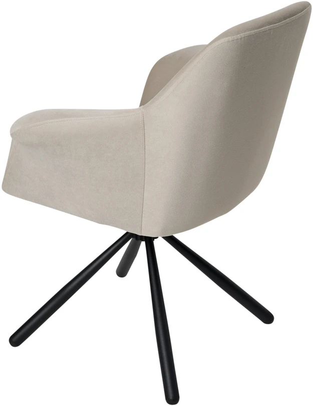 Valgomojo kėdė Pari/Anka 04-Swivel Conic KD, Šviesiai pilka