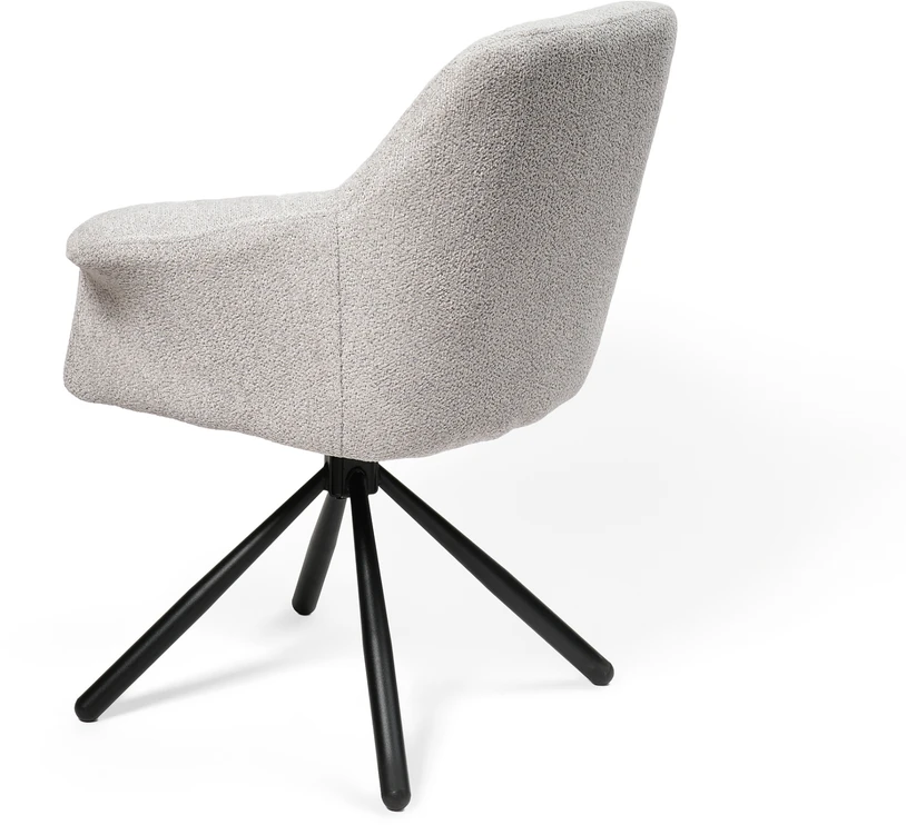 Valgomojo kėdė Pari/Odessa 650-Swivel Conic KD, Šviesiai pilka